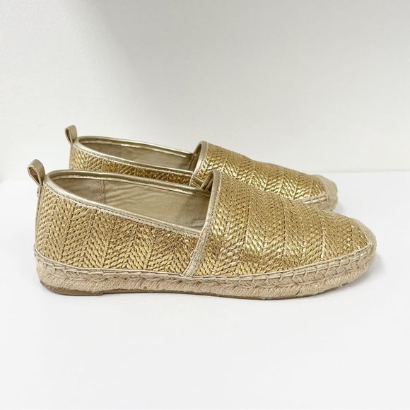 Sam Edelman Shoes - Sam Edelman Khloe Gold Woven Espadrilles 9